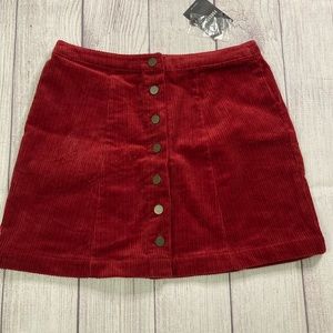 Forever 21 Corduroy Button Mini Skirt